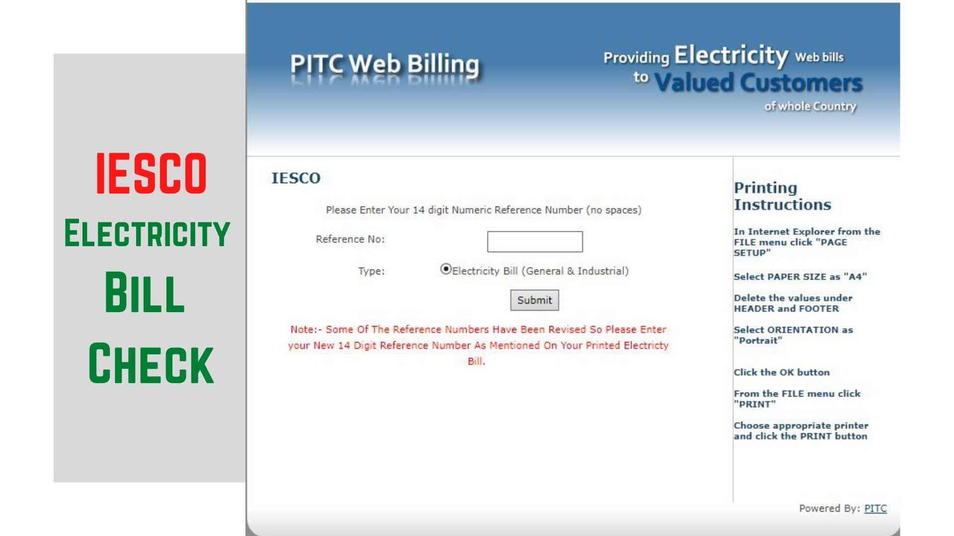 Check Electricity Bill in Islamabad – IESCO